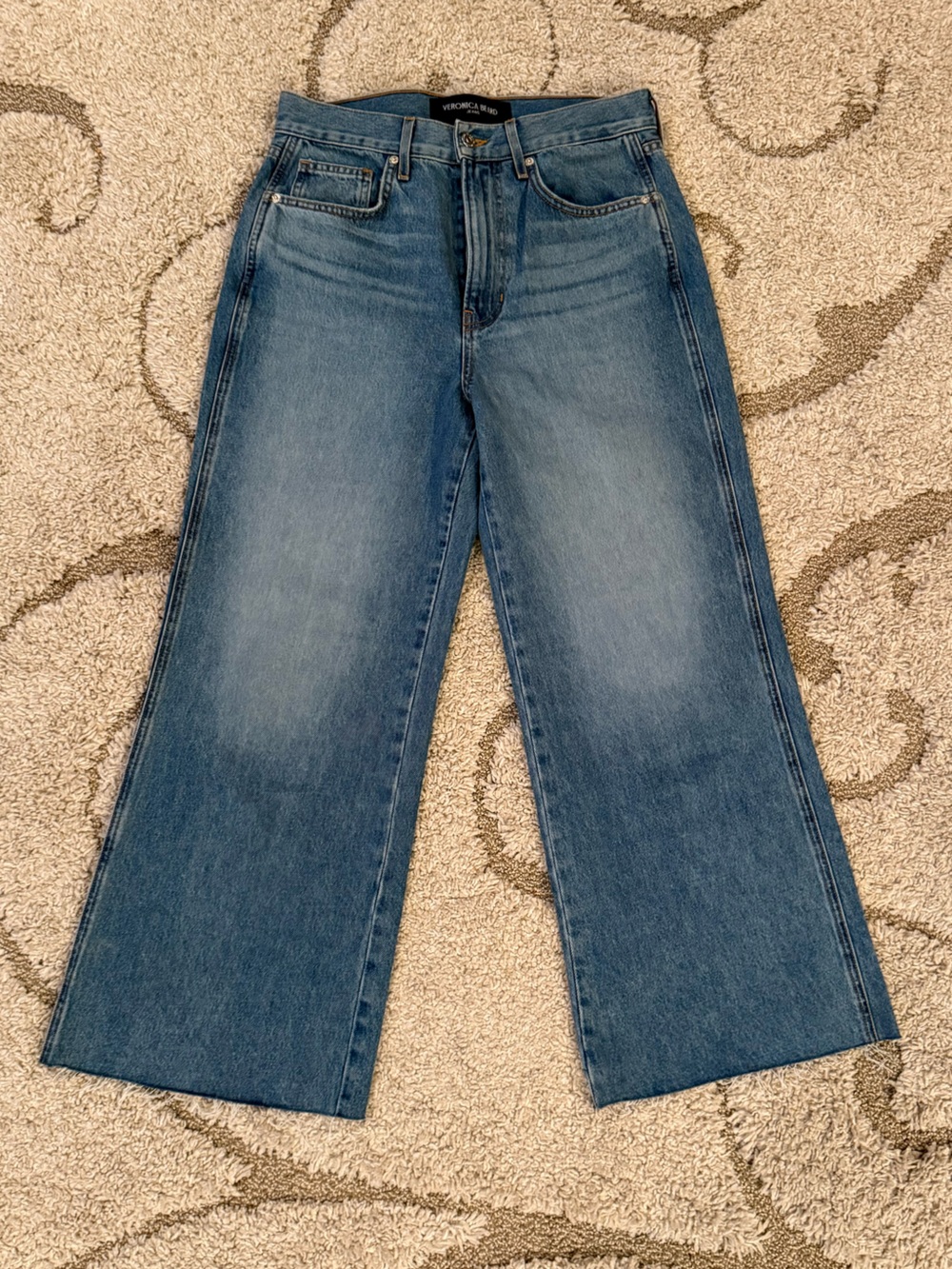 Veronica Beard Taylor Wide Leg Crop Jean Size 28 WORN ONCE